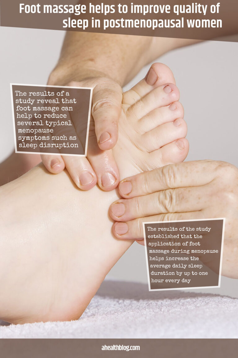 Foot Massage Helps to Improve Quality of Sleep in Postmenopausal Women